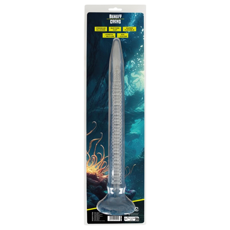 Beasty Cocks Eel of Ecstasy - extra hosszú dildó (kék) 104132 termék bemutató kép