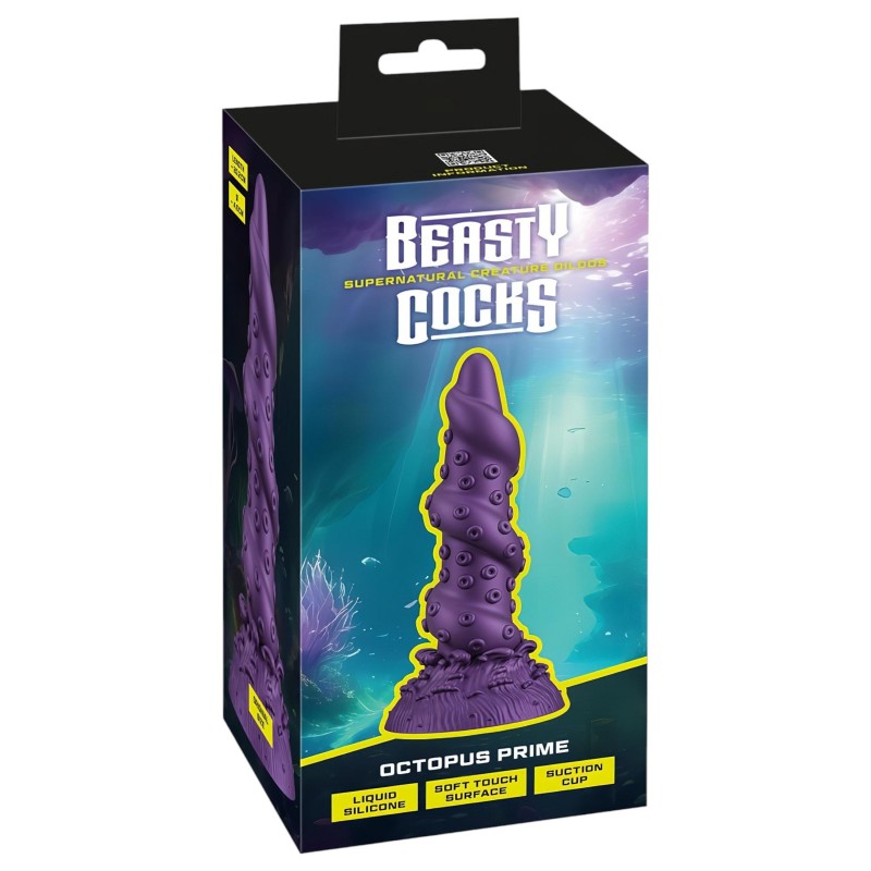 Beasty Cocks Octopus Prime - polip dildó (lila) 99883 termék bemutató kép