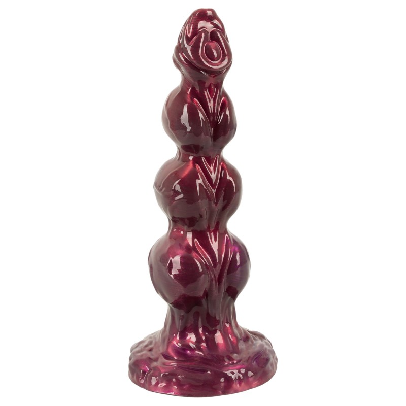 Beasty Cocks - Werewolf Willie dildó tapadókoronggal - bordó (21 cm) 148180 termék bemutató kép