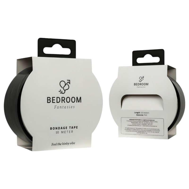 Bedroom Fantasies - bondage ragasztószalag - 20 m (fekete) 132676 termék bemutató kép