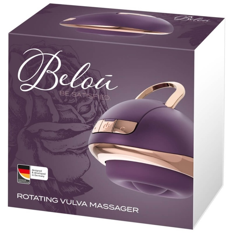 Belou - akkus, forgó, vulva masszírozó vibrátor (lila) 78245 termék bemutató kép