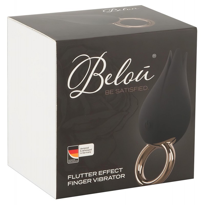 Belou - akkus, vízálló csikló vibrátor ( fekete) 116745 termék bemutató kép