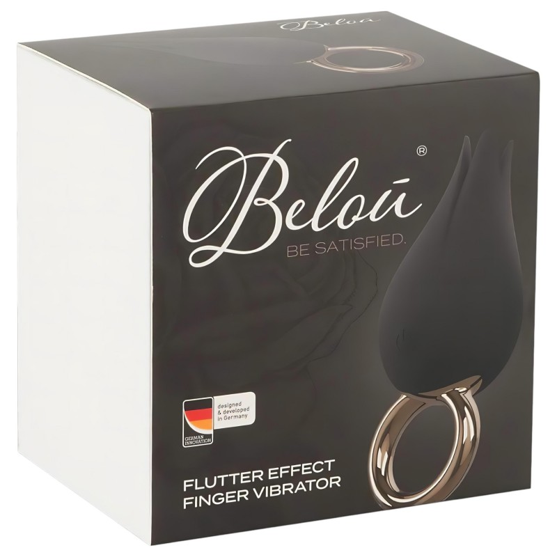 Belou - akkus, vízálló csikló vibrátor ( fekete) 116747 termék bemutató kép