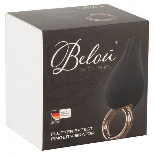 Belou - akkus, vízálló csikló vibrátor ( fekete)