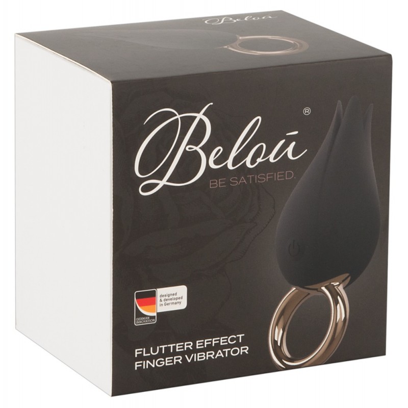 Belou - akkus, vízálló csikló vibrátor ( fekete) 73042 termék bemutató kép