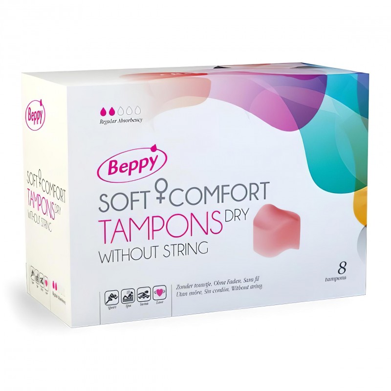 Beppy - tampon menstruáció idejére intim aktushoz (8 db) - száraz 129373 termék bemutató kép