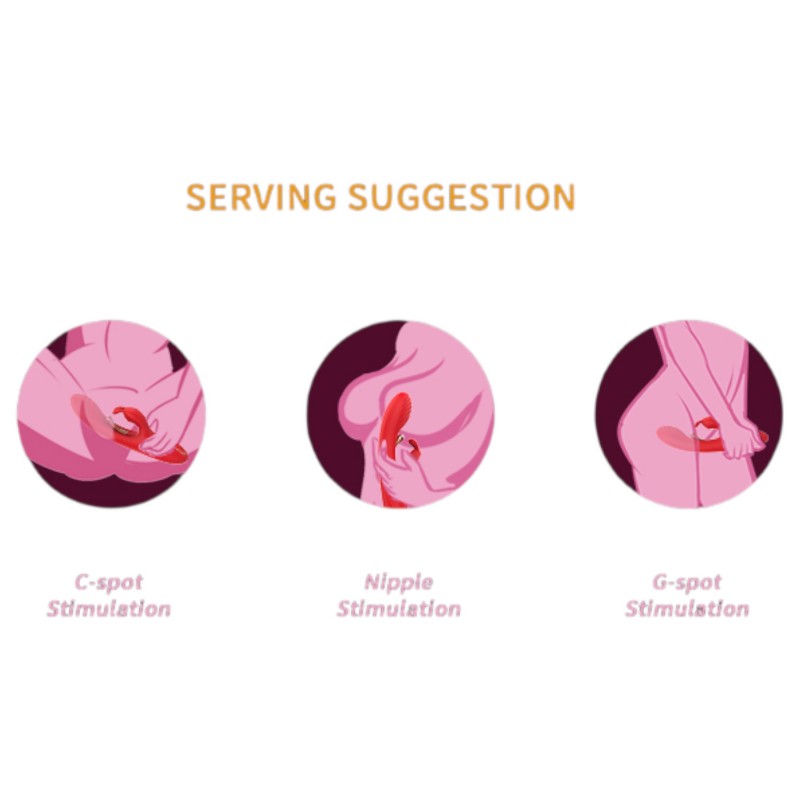 Bestoy - G-pont és csiklóizgató vibrátor (piros) 121761 termék bemutató kép