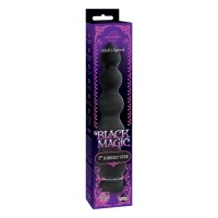 Black Magic 7 - merev 5 gyöngyös anál vibrátor (fekete) 91548 termék bemutató kép