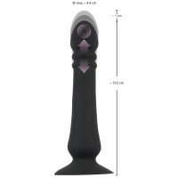Black Velvet - akkus, lökő anál vibrátor (fekete) 48051 termék bemutató kép