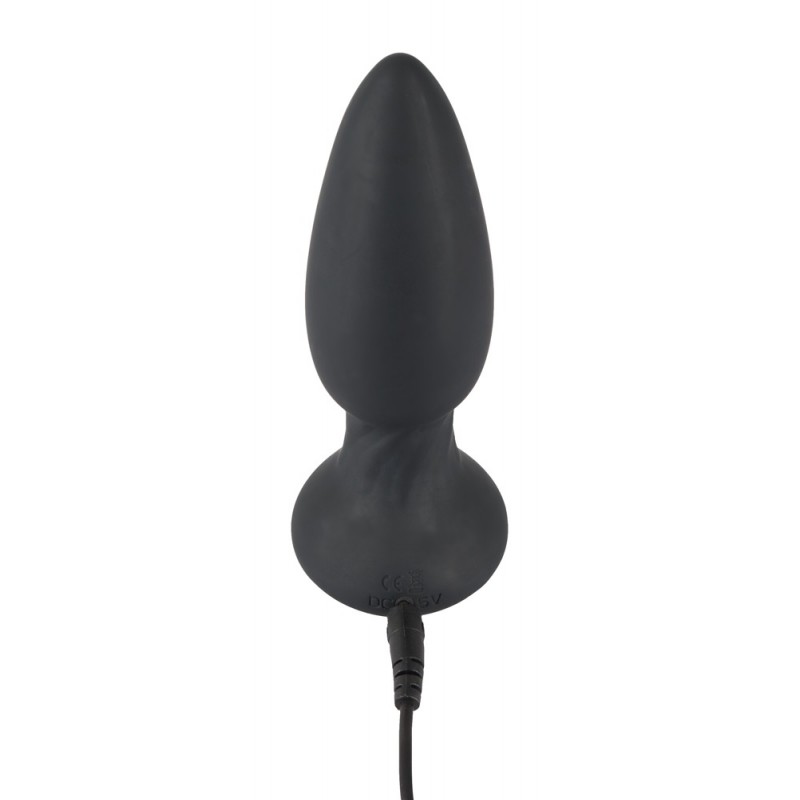 Black Velvet - akkus, rádiós, forgó gyöngyös anál vibrátor (fekete) 39457 termék bemutató kép