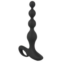 Black Velvet - akkus, vízálló, gyöngyös anál vibrátor (fekete) 44802 termék bemutató kép
