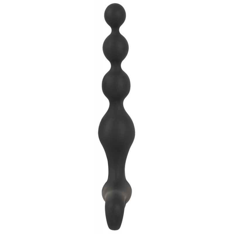 Black Velvet - akkus, vízálló, gyöngyös anál vibrátor (fekete) 44803 termék bemutató kép