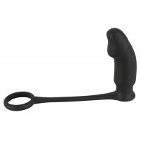 Black Velvet análvibrátor péniszgyűrűvel (fekete) 8017 termék bemutató kép