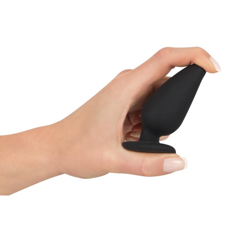 Black Velvets Heavy - 75g-os anál plug (fekete) 23439 termék bemutató kép