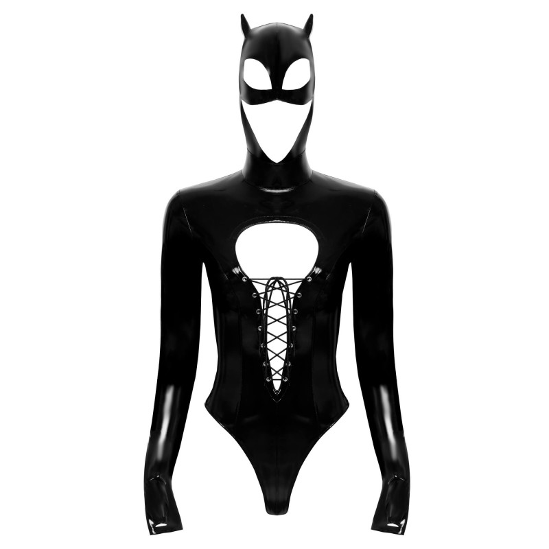 Black Velvets - hosszúujjú Batwoman body (fekete) 83235 termék bemutató kép