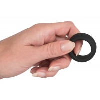 Black Velvet - vastagfalú péniszgyűrű (2,6cm) - fekete 13755 termék bemutató kép