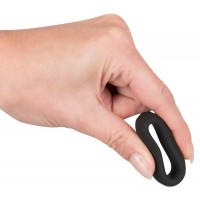 Black Velvet - vastagfalú péniszgyűrű (2,6cm) - fekete 13756 termék bemutató kép