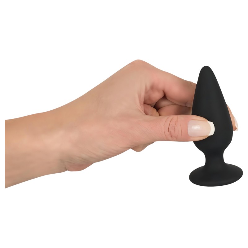 Black Velvets Heavy - 75 g-os anál plug (fekete) 137205 termék bemutató kép