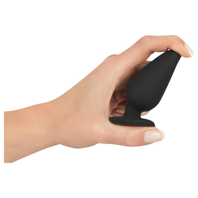 Black Velvets Heavy - 75g-os anál plug (fekete) 122041 termék bemutató kép