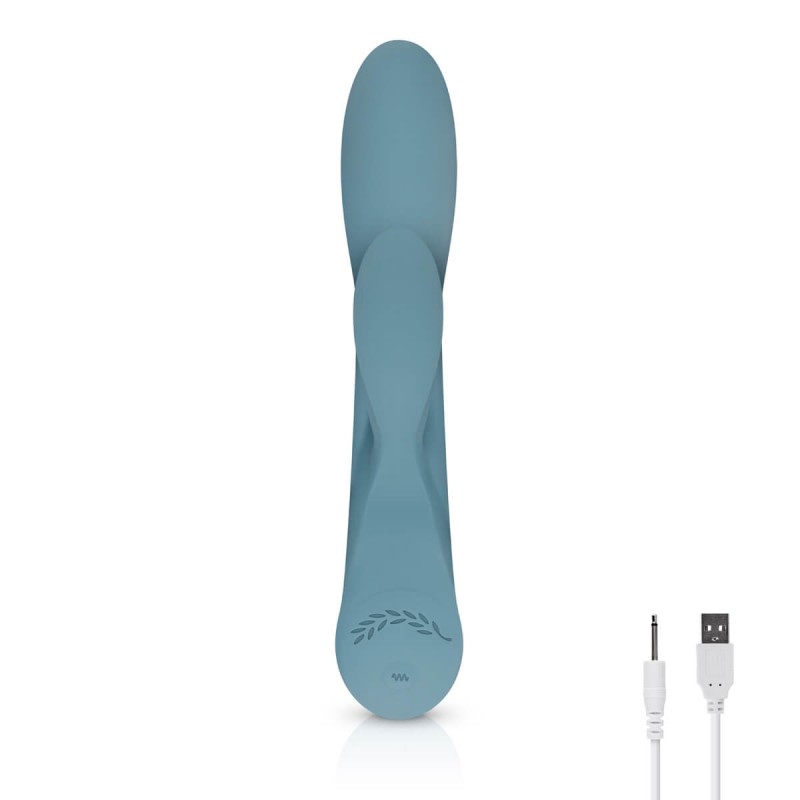 Bloom Violet Rabbit - csiklókaros G-pont vibrátor (türkiz) 36337 termék bemutató kép