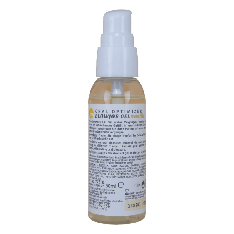 Blowjob Gel - orál síkosító gél - vanília (50ml) 91613 termék bemutató kép