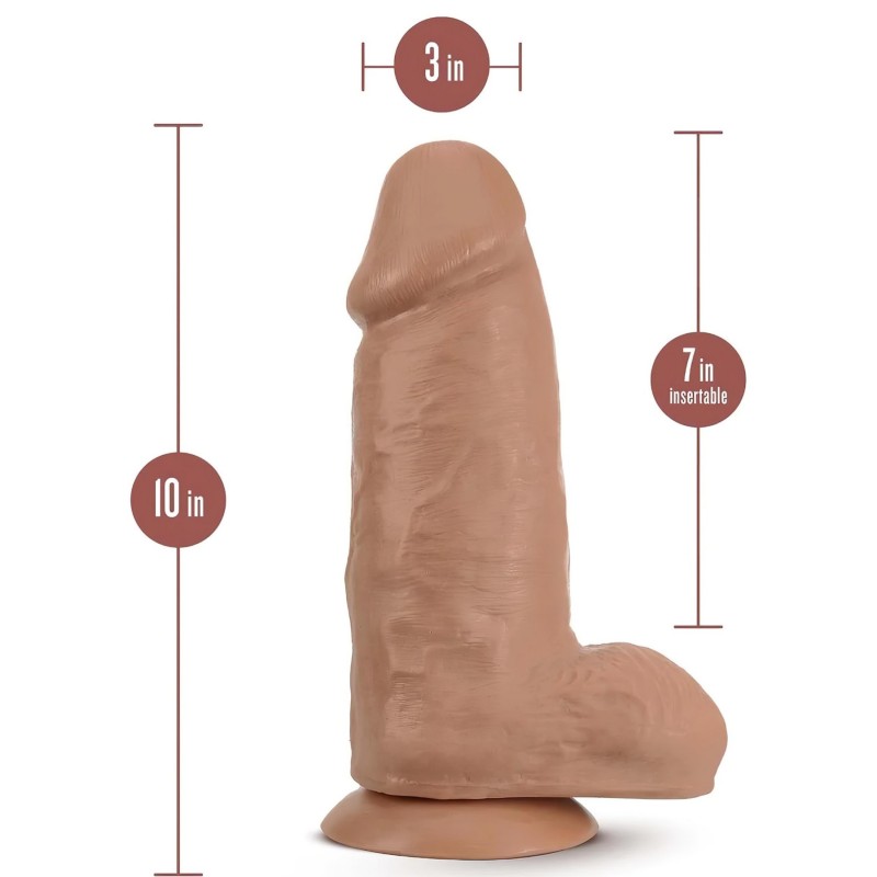 Blush Chub - élethű, tapadótalpas dildó - 18cm (natúr) 120462 termék bemutató kép