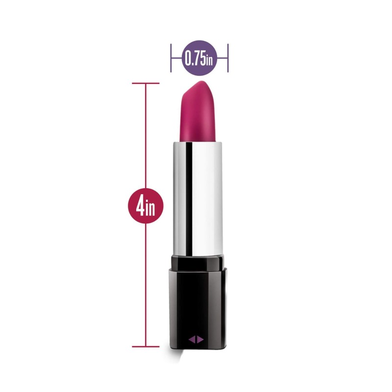 Blush Lipstick Rosé - vízálló rúzs vibrátor (fekete-pink) 91576 termék bemutató kép