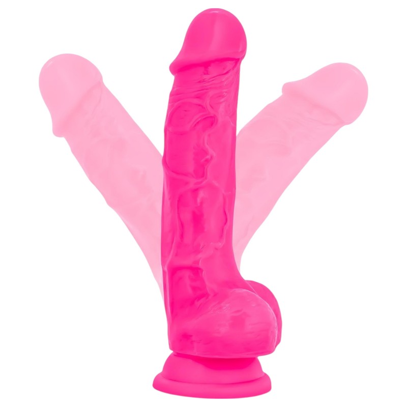 Blush Neo - tapadókorongos dildó - 19 cm (pink) 134279 termék bemutató kép