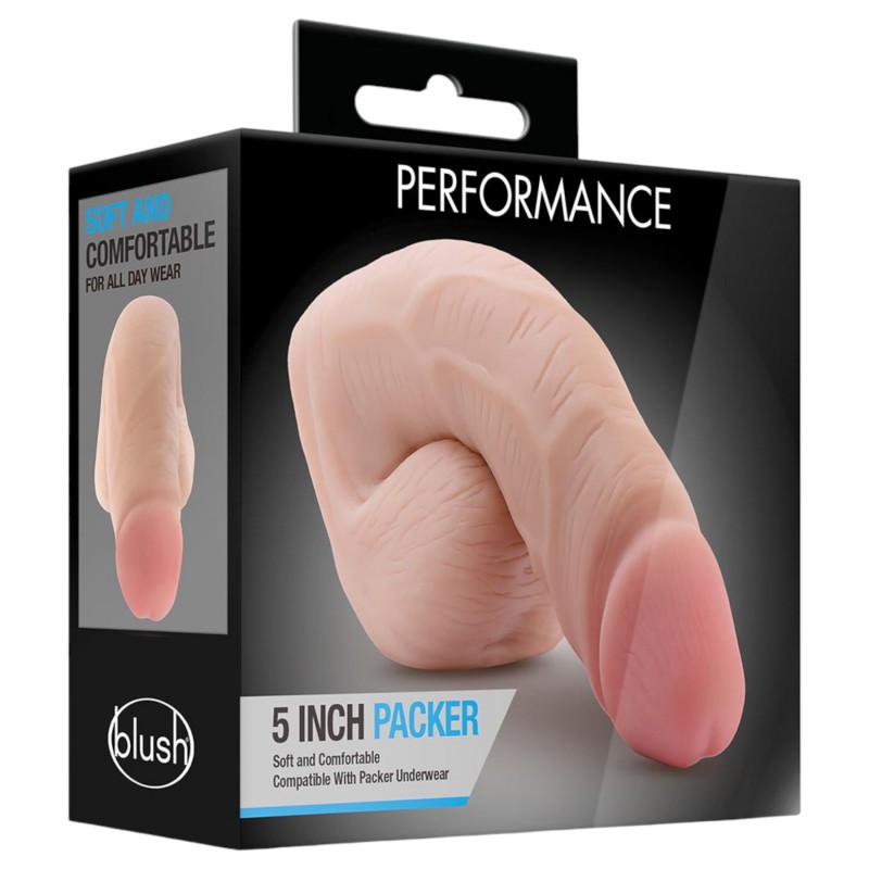 Blush Performance - élethű packer műpénisz (testszínű, 13 cm) 154131 termék bemutató kép
