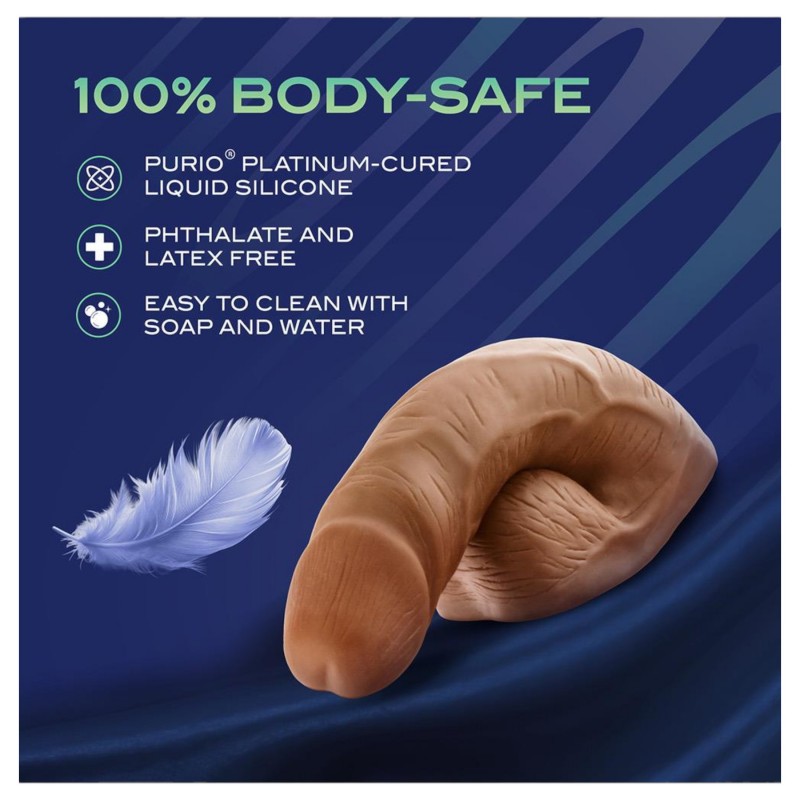Blush UrSelf Affirm - élethű packer barna műpénisz (13 cm) 154139 termék bemutató kép