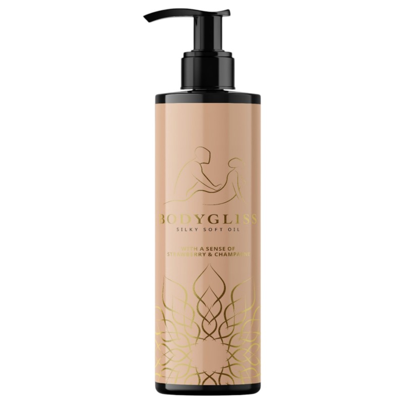 Bodygliss - masszázsolaj és síkosító - eper (150 ml) 133639 termék bemutató kép