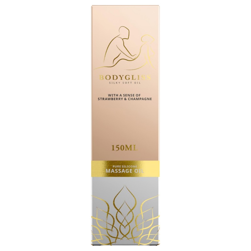 Bodygliss - masszázsolaj és síkosító - eper (150 ml) 133640 termék bemutató kép