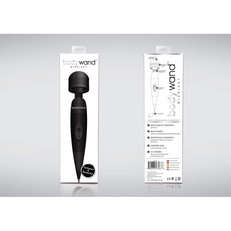 Bodywand - hálózati masszírozó vibrátor (fekete) 42621 termék bemutató kép