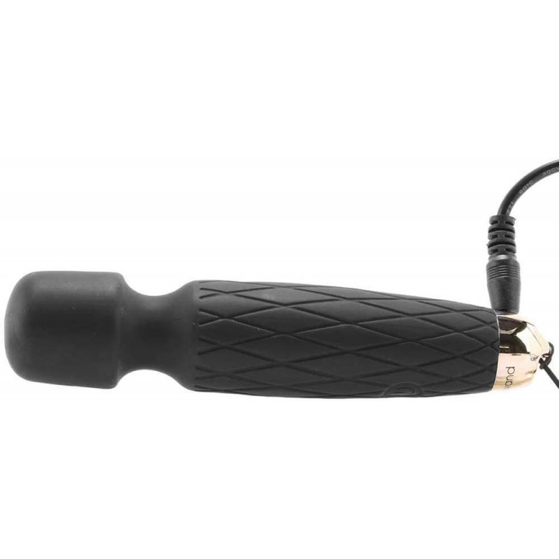 Bodywand Luxe - akkus, mini masszírozó vibrátor (fekete) 40882 termék bemutató kép