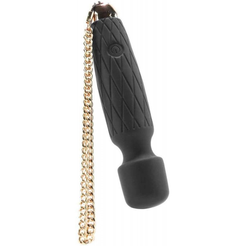 Bodywand Luxe - akkus, mini masszírozó vibrátor (fekete) 40883 termék bemutató kép