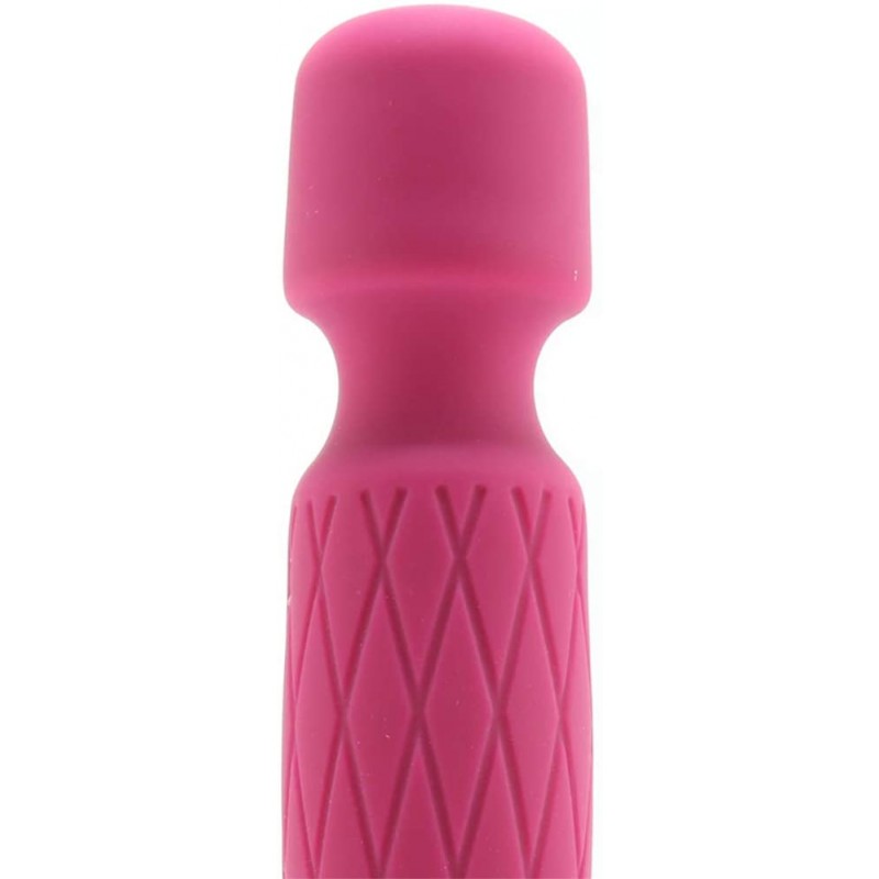 Bodywand Luxe - akkus, mini masszírozó vibrátor (sötétpink) 40885 termék bemutató kép