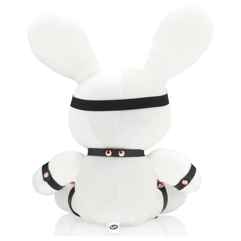 Bondage Rabbit - BDSM nyuszi plüss, vicces ajándék (fehér) 164722 termék bemutató kép