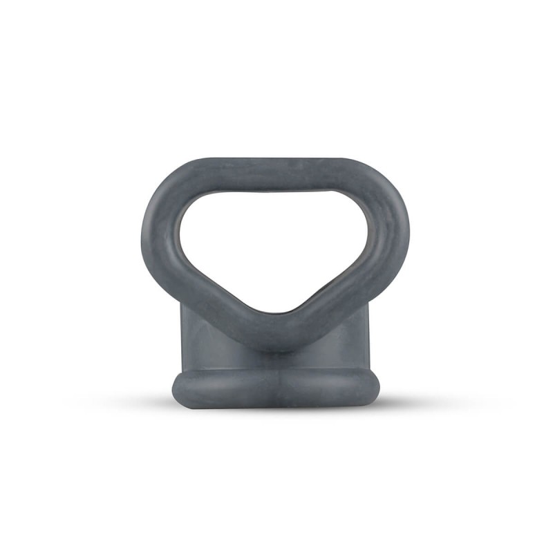 Boners 2in1 - péniszgyűrű és herenyújtó-gyűrű (szürke) 48530 termék bemutató kép