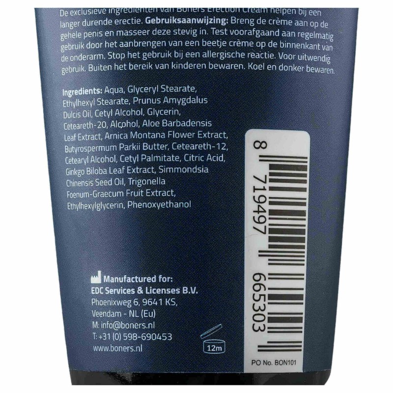Boners Erection - stimuláló intim krém férfiaknak (100 ml) 130763 termék bemutató kép