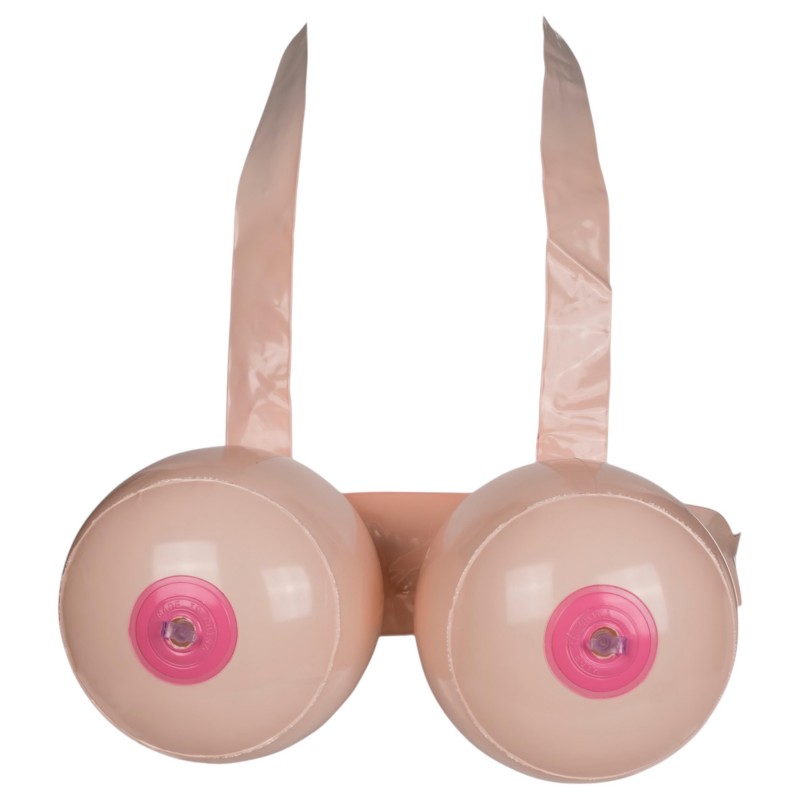 Boob Battle - felfújható felcsatolható cicicsata (testszínű) 143213 termék bemutató kép