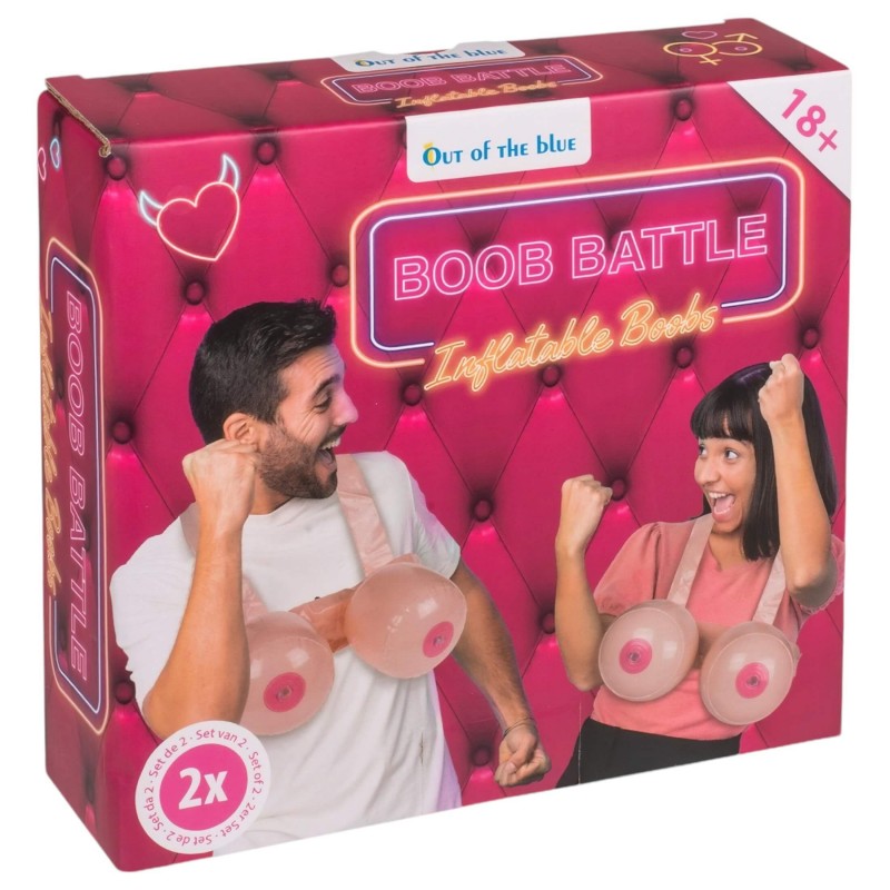 Boob Battle - felfújható felcsatolható cicicsata (testszínű) 143216 termék bemutató kép