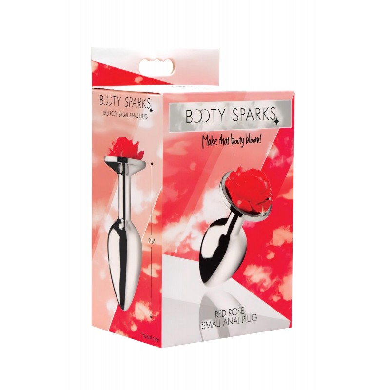 Booty Sparks - rózsás anál plug (ezüst) 99363 termék bemutató kép