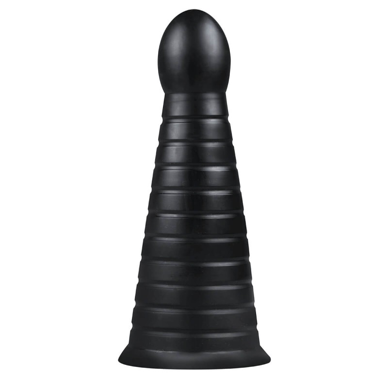 BUTTR Devil Dog - tapadókorongos dildó (fekete) 58088 termék bemutató kép