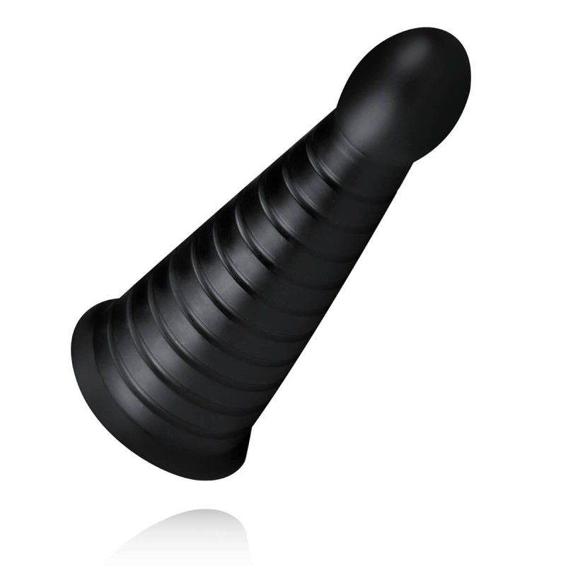 BUTTR Devil Dog - tapadókorongos dildó (fekete) 34524 termék bemutató kép