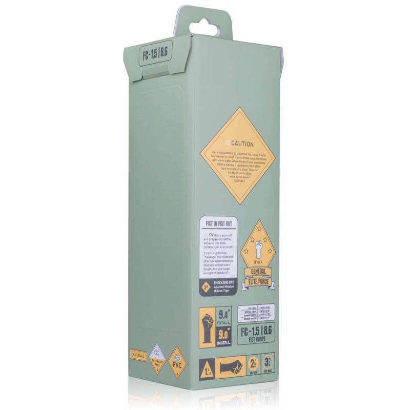 BUTTR Fist Corps - fisting dildó (fekete) 94559 termék bemutató kép