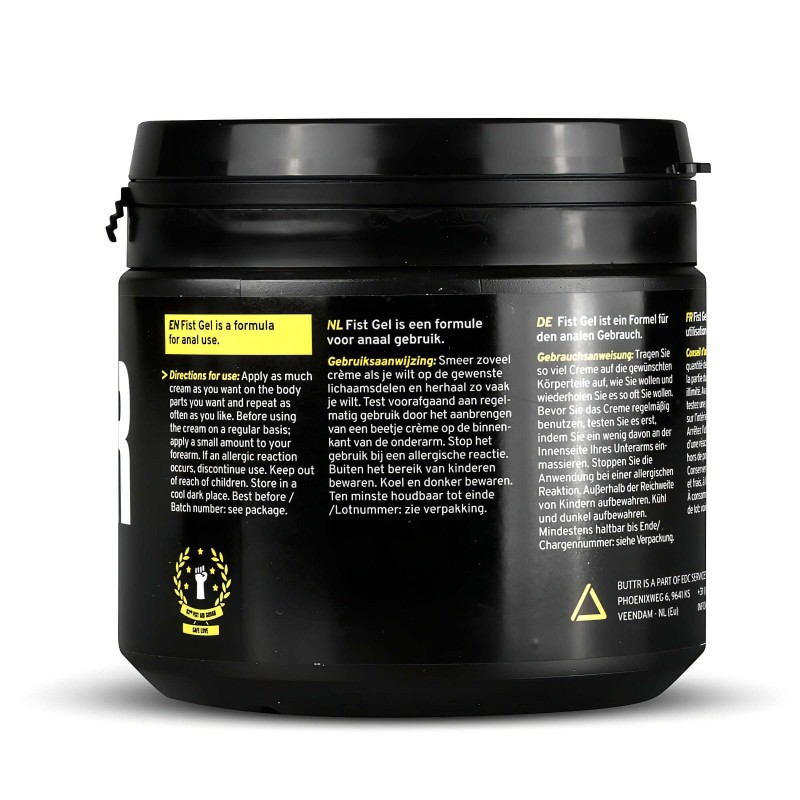 BUTTR Fisting Gel - öklöző, vízbázisú síkosító gél (500 ml) 130846 termék bemutató kép