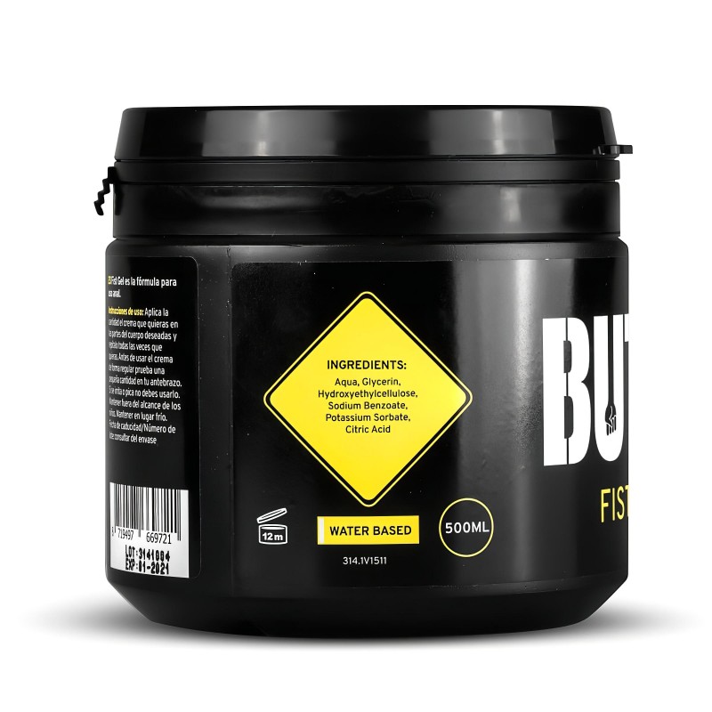 BUTTR Fisting Gel - öklöző, vízbázisú síkosító gél (500 ml) 130847 termék bemutató kép