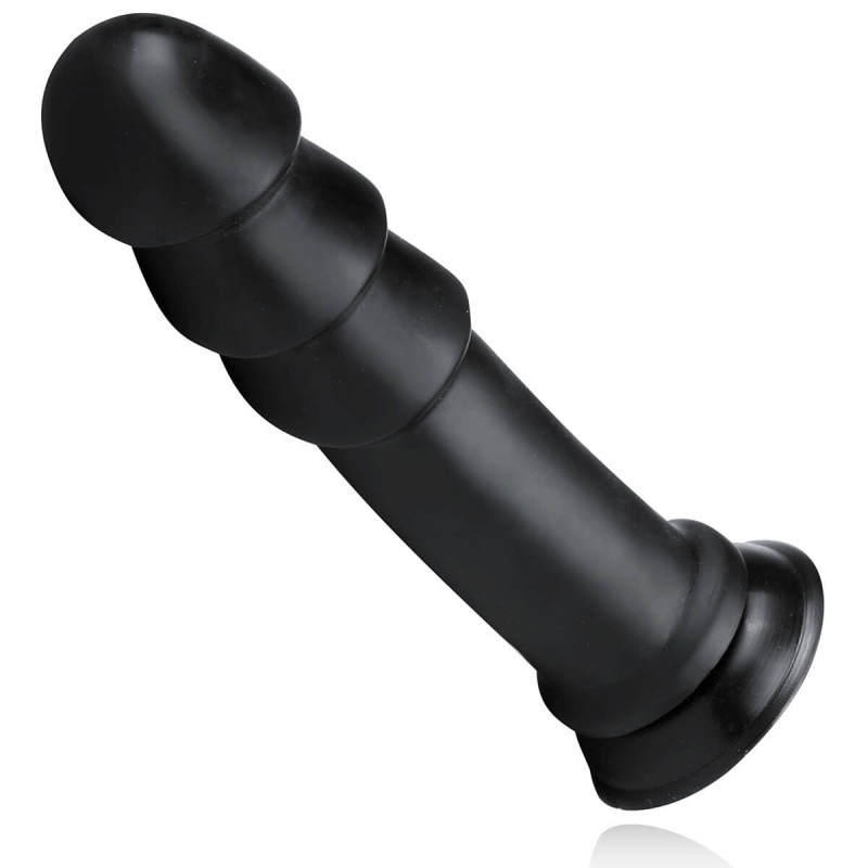 BUTTR Madbull Muzzl - tapadókorongos dildó (fekete) 34515 termék bemutató kép