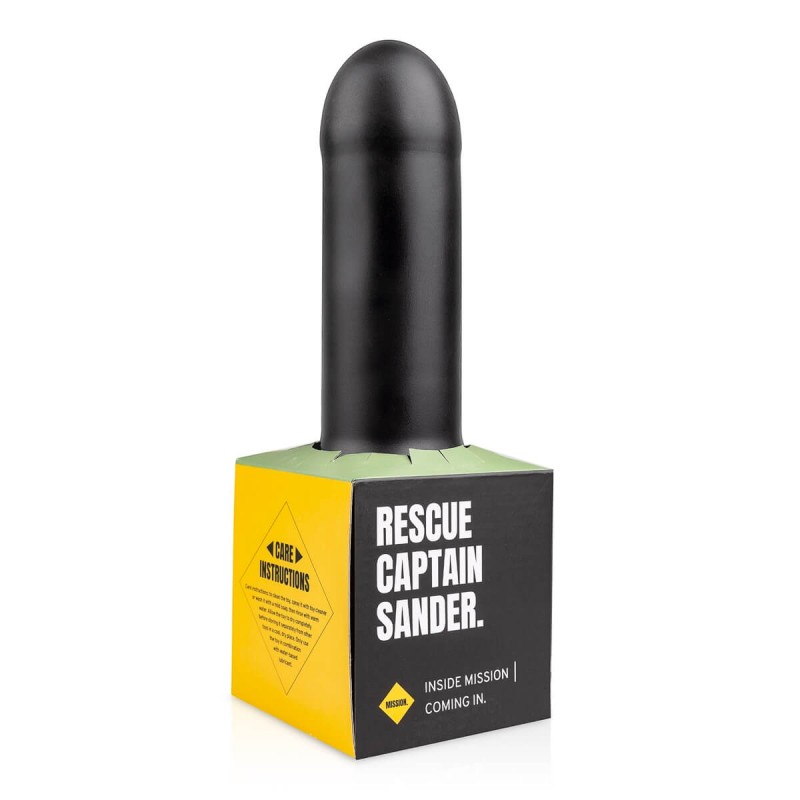 BUTTR Tactical I - tapadókorongos dildó (fekete) 34545 termék bemutató kép