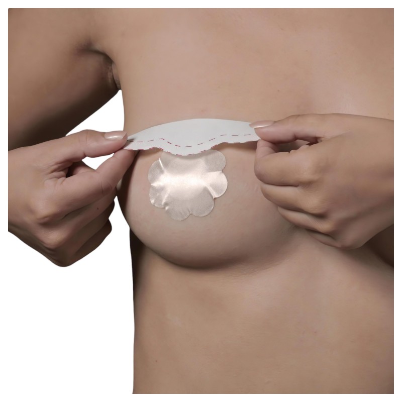 Bye Bra D-F - pink láthatatlan push-up melltartó tapasz (6 db) 155444 termék bemutató kép